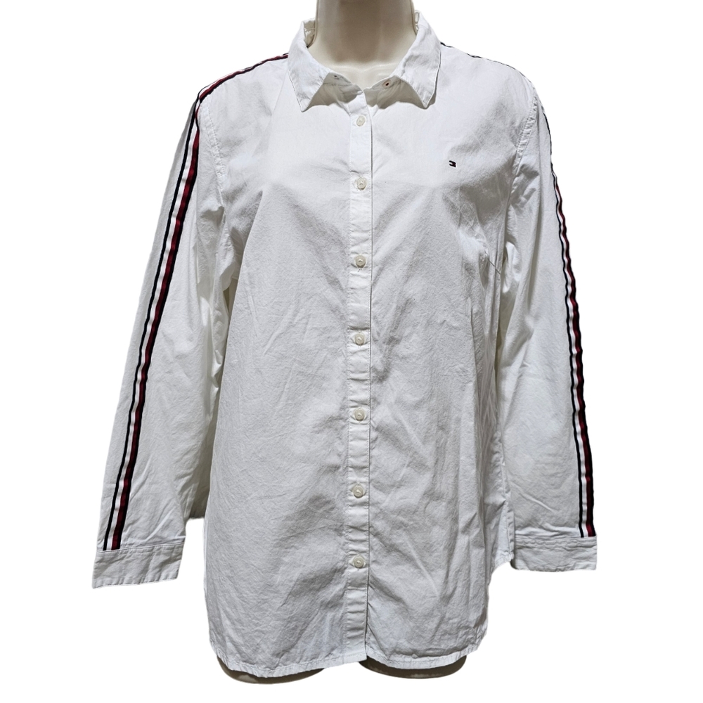NWOT Women's Tommy Hilfiger White Button-Up Dress Shirt
